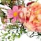 16" Easter Bunny & Mixed Floral Wall Hanging Décor